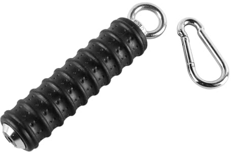 Ieron Single Arm Handle Cable Pulldown Grip Handle Attachment Pulldown Resistance Tube Pulley Biceps With Carabiner