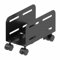 TECHZOCO Soporte para CPU de Suelo con Ruedas, Soporte CPU Bajo Mesa, Caja de Escritorio de Torre Ajustable, Soporta Torres de Entre 119-209 mm de Ancho, 4 Ruedas giratorias, Carga Máxima 10kg