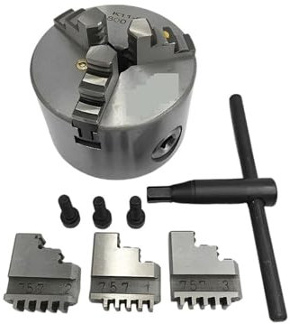 Ersatzteile für Drehmaschinen, selbstzentrierendes Drehfutter, 3 Backen, manuelles Metall-Spiralfutter, für Bohr- und Fräsmaschinen, Frontlader/Hinterlader für Mini-Drehmaschinen (K11-130-Hinterlade
