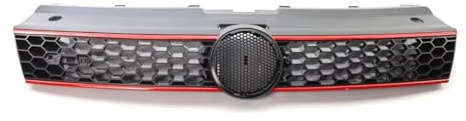 Auto Luftgitter Für VW Für POLO 6R 2009-2012 2013 2014 Für GTI Style Car Front Center Grille Honeycomb Mesh Front Radiator Racing Grills Auto Kühlergrill