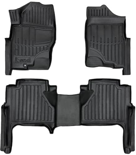 Gummimatten 3D passend für Nissan Navara III D40 (2005-2014) Pickup | Gummimatte | Auto Fußmatten Gummi | rutschfeste Antirutschmatte | Fussmatten Auto | Auto Fußmatte
