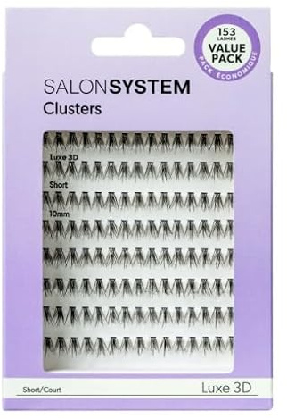 Salon System Individual Lash Value Pack -3D Luxe Short | Pre-made 3D lash fans