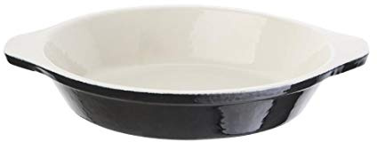Vogue Round Gratin Black - 30x150mm 400ml | Retains heat efficiently for oven-to-table service; built to withstand busy commercial kitchen environments.