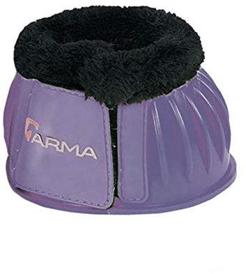 Shires OverReach Boots Fur Trim Purple Full