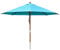 anndora® Sonnenschirm Gartenschirm Marktschirm 3 m rund wasserabweisend - mit Winddach Himmelblau