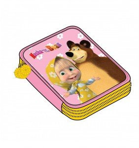 Masha Y El Oso 88571 - Estuche Triple con Accesorios