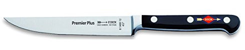 F. DICK Steakmesser Premier Plus 12 cm, Wellenschliff - geschmiedet, rostfrei, Klinge extra scharf, 56 HRC, Pizzamesser Griff ergonomisch - Spezialstahl Küchenmesser - Profi Messer - 81400120