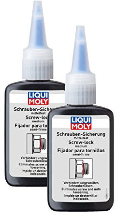 2x LIQUI MOLY 3802 Schrauben-Sicherung mittelfest 50g