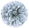 JZK 10 x Silber Pompoms Pompons, 25cm Durchmesser, Seidenpapier blume Dekoration für Wohnzimmer Hochzeit Geburtstag Babyparty Kinder Party Weihnachten Silvester