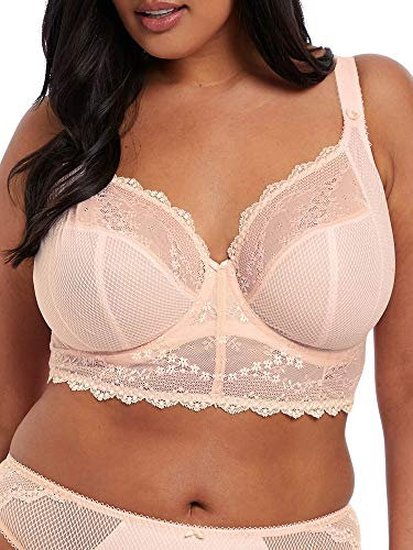 Elomi Women's Charley Longline Underwire Bralette Plunge Bra, Ballet Pink, 40E