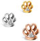 THIORA Charmband Charms | 'Pfötchen' Anhänger | Paw Charm | Mesh Armband Charm (Silber)