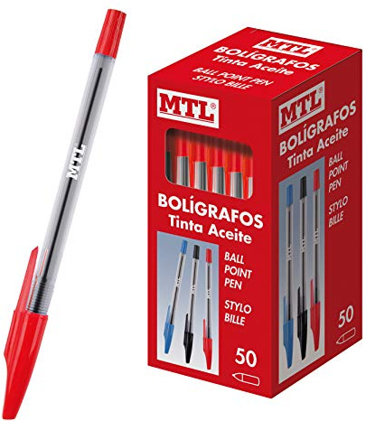 Dohe Kugelschreiber mit Kapuze, 1 mm, Rot, 50 Stück (1 Stück)