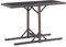 vidaXL Gartentisch Witterungsbeständig Terrassentisch Balkontisch Esstisch Gartenmöbel Tisch Bistrotisch Braun 110x53x72cm Glas Poly Rattan
