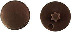 Capuchons bruns marrons RAL 8011 pour vis T30 par 200