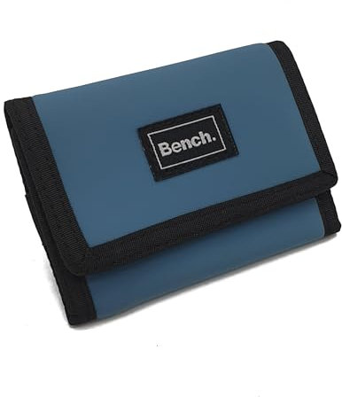 RabamtaGO Collection Klettbörse Bench Geldbörse, Geldbeutel, Portemonnaie, Münzbörse Wallet (M5 Blau)