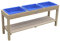AXI Table à Sable et Eau en Bois -124 x 50 cm | Table d'activité avec 3 récipients et Une étagère