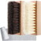 ZJoey 2 Pcs Sneaker Shoe Cleaner Brush Set Include Boar Cleaning Brush and Plastic Bristles Shoe Clean Brush with Microfiber Cloth(PP Nylon and Horsehair)