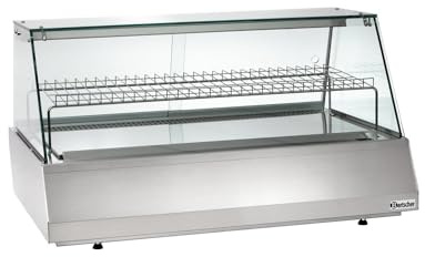 Bartscher 406056 Kühlvitrine, 3/1 GN, Flachglas, 165 Liter