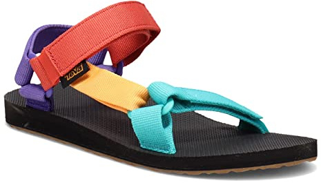 Teva Men's Original Universal Sandal, Layered Rock Black Dark Olive, 9 UK