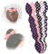 Haarknotenmacher – 4 Stück Deft Bun Magic Rabbit Ear Sponge Foam Donut Carlin Twist Haar Ponyo Styling Curl Bun Maker Flexible Wiederverwendbare Dutt Crown Twister