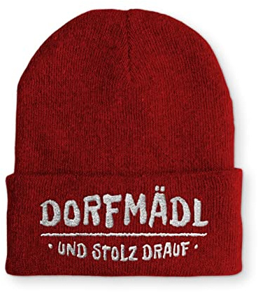 Dorfmädl und stolz drauf Wintermütze Beanie Mütze für Damen und Herren