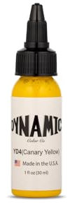 DYNAMIC - Tinta Para Tatuaje Color YD4 Canary Yellow 1oz (30ml)