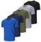 Cimic 5 Pezzi Maglietta Uomo Manica Corta T Shirt Palestra Trekking Running Maglia Traspirante Maglietta Sport Maglie Abbigliamento Estive Padel Sportiva Tshirt (510-Black Grey Green Navy Blue-XL)