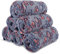 BVAGSS 6 Stück Kleine Flauschige Hundedecke, Weich mit Fleece Flanell Haustier Decken für Kleine Mittlere Hunde Katzen Warmer und bequemer Schlaf XH075 (104 x 76 cm, Blau)