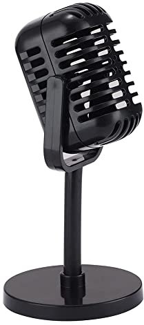 Hoirpeory Puntello per Microfono Vintage, Microfono Finto nel, Microfoni retrò per Costumi e Giochi di Ruolo, per Microfono
