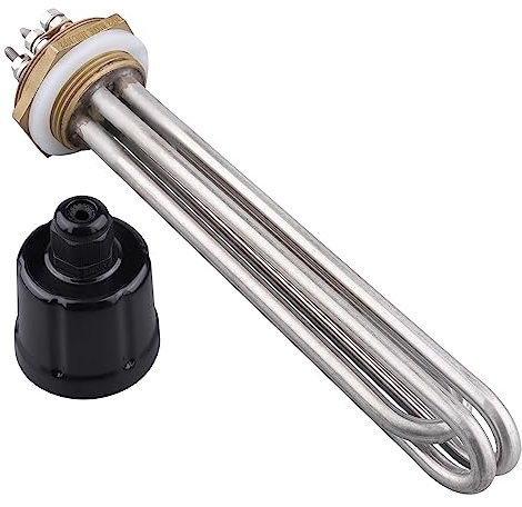 DERNORD 1.25 Inch Heating Element 3U Type Thread Copper Flange 220V/380V 3000W