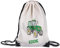 GRAZDesign Turnbeutel Kinder mit Namen personalisiert Trecker in grün aus Polyester | Naturfarben | Rucksack | Sportbeutel | Gymbag | Wäschebeutel | Kinder Geschenk