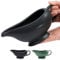 Sauciere – (400 ml) elegante Keramik-Saucierschale – Keramik-Sauciere – Steingut Sauciere Wärmer (schwarz) – isolierte Sauciere für Thanksgiving