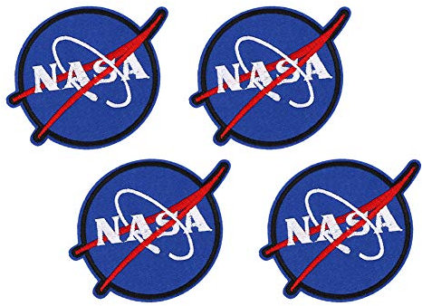 Gestickte Aufnäher, Stoffaufkleber, DIY Kappe, Nasa Stil, Logo, Dekoration, Applikationen, Kleidungsaufkleber, 8 Stück, Textilaufkleber, Stoffaufkleber