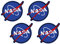 Gestickte Aufnäher, Stoffaufkleber, DIY Kappe, Nasa Stil, Logo, Dekoration, Applikationen, Kleidungsaufkleber, 8 Stück, Textilaufkleber, Stoffaufkleber