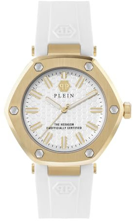 Philipp Plein Damen Uhr Analog Quarz The Hexagon PW1BA0123 Silikon