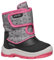 Geox B FLANFIL Girl B ABX, Scarpone da Neve Bimba 0-24, Black/Fuchsia, 23 EU