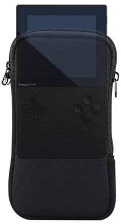 spansee Custodia sottile per tasca analogica, custodia per console di gioco portatile, custodia portatile per tasca analogica, custodia protettiva, nera