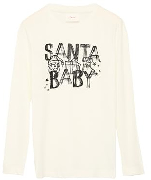 s.Oliver Junior Mädchen 2157761 Langarmshirt mit Frontprint