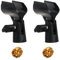 2Pcs Adjustable Microphone Clip Mic Clip Holder Universal Microphone Clips Mic Holder Anti Slip Microphone Holder with Mic Screw Adapter for Home Concert Party Performance