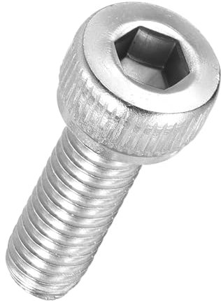 Kozelo 100pz Viti a Testa Cilindrica Esagonale - [M4-0.7 x 10mm] Acciaio Inossidabile 304 Filettatura Integrale Allen Drive per Motore Elettrico Ventola Stampa 3D Sostituzione, Argento