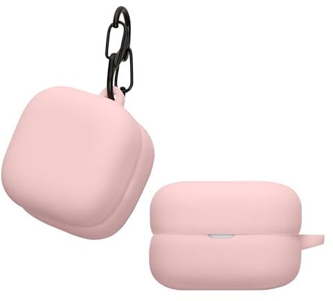 kwmobile Case Compatible with Sony LinkBuds Open WF-L910 Case - Silicone Cover Holder for Earbuds - Dusty Pink