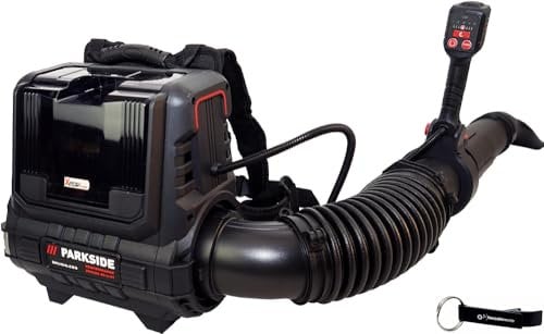 HEADNMORE® Bundle – Parkside Performance® 40 V batteria zaino soffiatore fogliame PPRLBA 40 + portachiavi