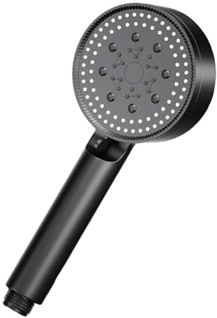Pomme de douche à haute pression – Pomme de douche entièrement en métal | Pulvérisateur puissant multifonction | 5 modes réglables d'économie d'eau | Accessoires de salle de bain