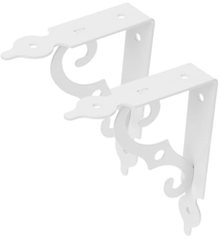 Holibanna 2stücke Schwebende Regalhalterung Aus Metall Wandmontage Für Bücherregal Aufbewahrungsorganisator Geeignet Für Zuhause Küche Und Garage