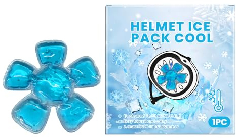 Helmet Ice Pack Cool, Ice Pack Head, Reusable Cold Compress, Flexible Cooling Gel, Lightweight Wrap Soothing Relief Pad for Headache, Fever, Injuries, Hangover