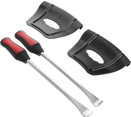 ELAYARD Reifenmontage mit Schutz für Felgen und Reifenheber Einsetzbar für Motorräder Fahrräder und Atvs Schwarze Schutzabdeckung Reifenheber