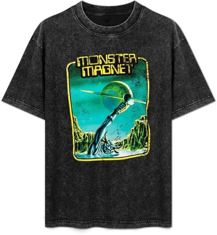 Monster Magnet Band Men T-Shirt Graphic Mens Cotton Casual Black Tee Shirt 3XL