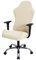 OwkHome Water Resistant Game Chair Cover, Solid Color Gaming Chair Cover, Computer Chair Slipcover with 1 Pair Armrest Covers-Green(Beige)