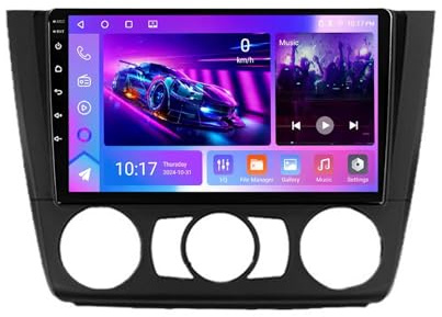 9 Pulgadas Android 15 Radio de Coche 2 DIN para BMW 1-Series 2004-2011 con CarPlay inalámbrico y Android Auto Cámara Trasera Controles del Volante Navegación GPS Bluetooth(L900(8+256G))