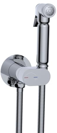 Design WC/Bidet Handbrause Kalt/Warm Mischer SOHO Komplettset mit UP Körper (Chrom)